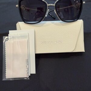 Michael Kors Silver and Black Sunglasses